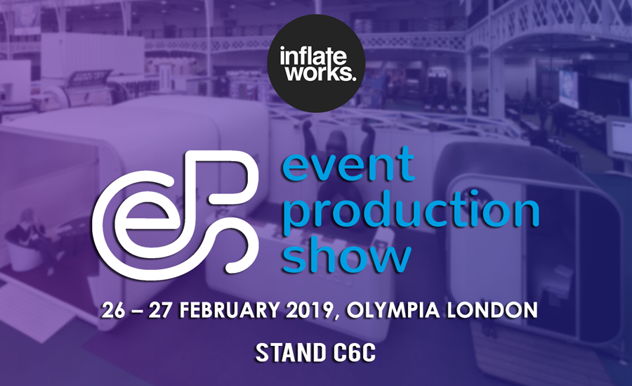 InflateWorks's tweet photo. We're at to the @EventProdShow next week. Come see us and say hey at stand C6C. Register here >> https://t.co/mYDiFRmiMZ
#EPS2019 #inflateworks #eventstructures https://t.co/LDwZE2Qhuo