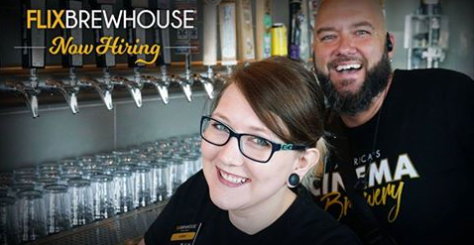 Work4Flix's tweet photo. @Work4Flix is HIRING- Runners, Servers, and Line Cooks in multiple locations! Great opportunity love your job and see the latest movies for F-R-E-E! We also offer flexible scheduling, healthcare for all (PT & FT), and free shift beer (craft or draft root). https://t.co/ZYBUB9ez6z https://t.co/U6okO4f1y8
