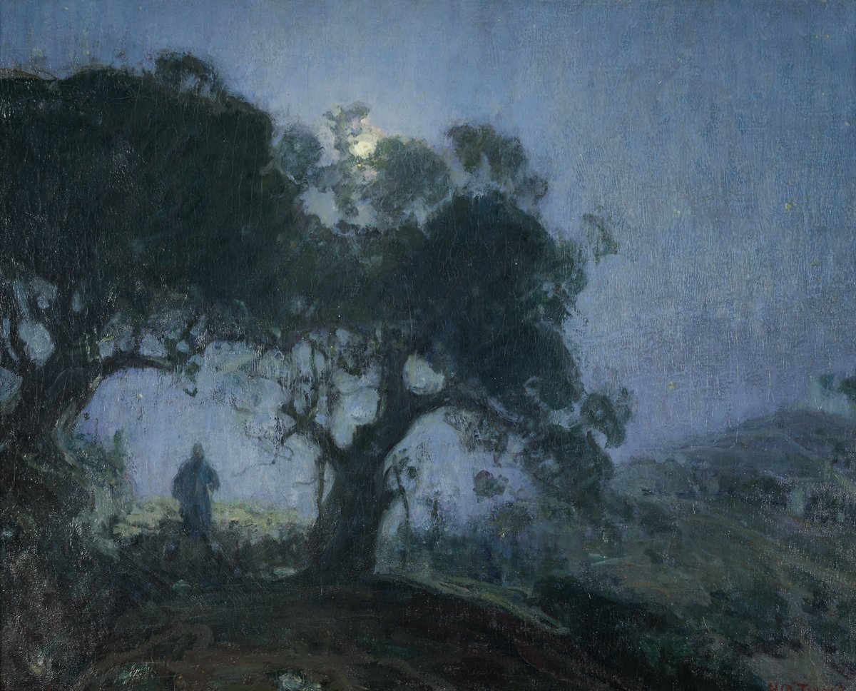HudsonRivMuseum's tweet photo. Now open: The #ColorOfTheMoon at the #HudsonRiverMuseum. Explore our emotional connection &amp; visual fascination with the moon in more than 60 works. #HRMMoon Learn more: https://t.co/k9VREVpKCn
Image: Henry Ossawa Tanner. "The Good Shepherd," 1902. On loan from @zimmerlimuseum https://t.co/RmzNvTI9C6