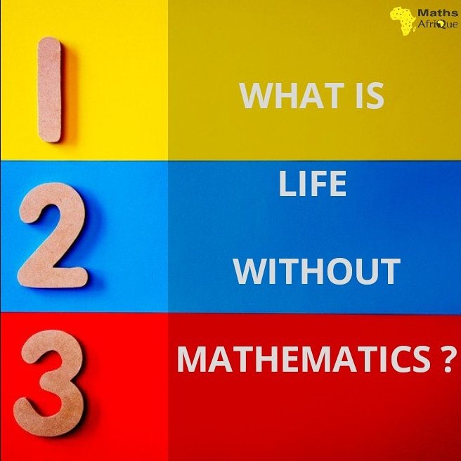 MathsAfrique's tweet photo. LIKE AND RETWEET !
ALSO TAG SOMEONE WHO NEEDS TO SEE THIS ! 👇
MATHEMATICS is needed at every step of life, and we cannot live without it. It is a subject that is applied to every field and profession.
#mathematics #algebra #mathsteacher #mathstutor
#Mathsafrique #mathsvideo https://t.co/dnY2Gy7ylN