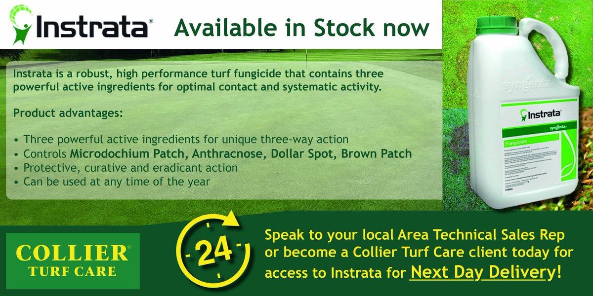 Struggling to get hold of Instrata? We've got it in stock and available for Next Day Delivery! Speak to your local area CTC rep or become a CTC client today to have access to Instrata right away. Turf Disease doesn't wait for stock to become available... #fungicide #ICL