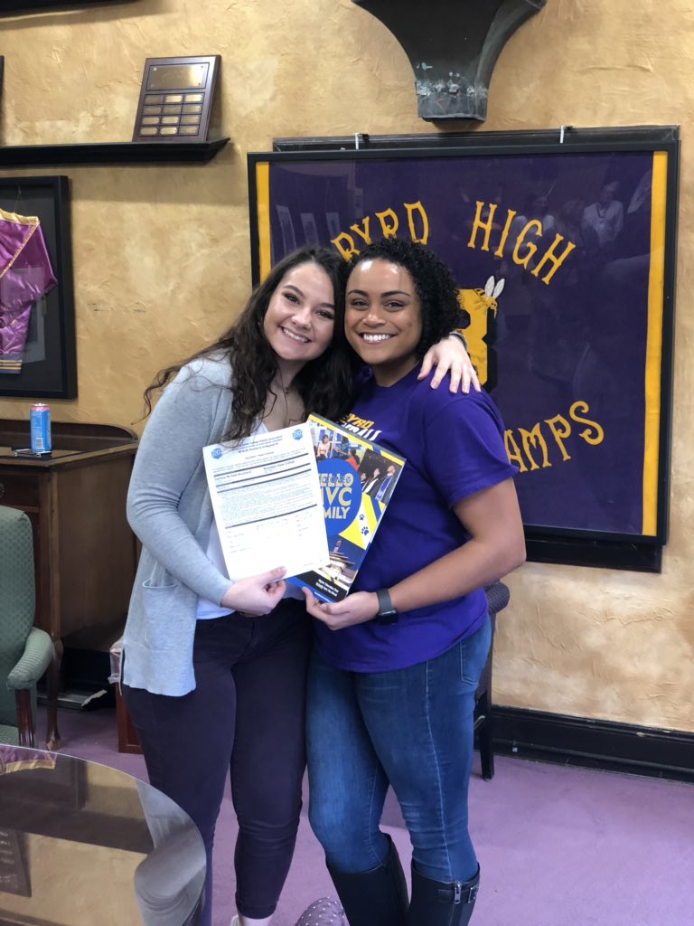 RocketFuelVBC's tweet photo. SUPER PROUD of Carissa Buckland!  The Byrd senior &amp; volleyball player, RVC coach and former RVC player signed, today, with @AthleticsMVC to play volleyball! The FIRST Byrd volleyball player EVER to sign to play college ball! YOU GO!🦁 🐝 🚀 ❤️🏐💙 https://t.co/f0rRVIkKjI