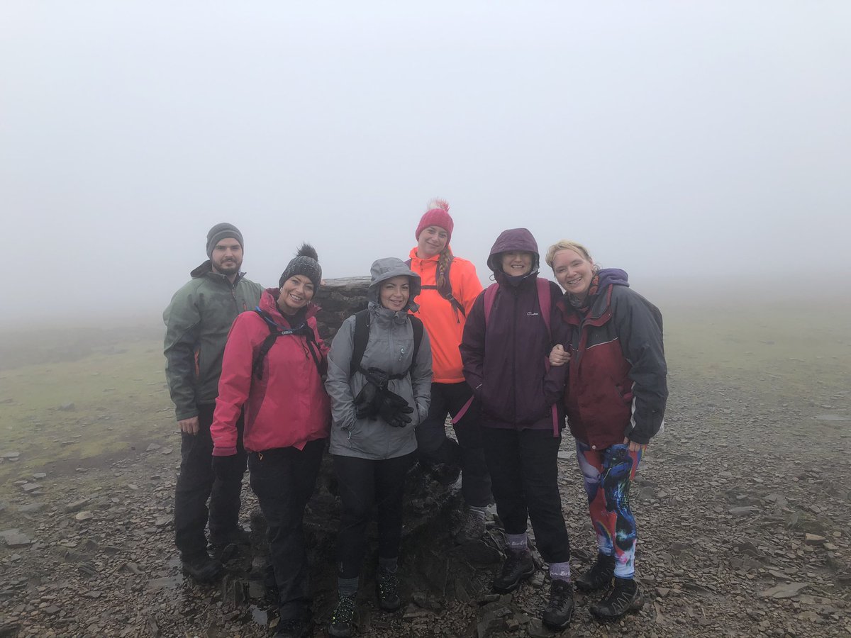 ChantalOrmerod's tweet photo. That’s the 3rd #threepeak done ✅ #ingleborough #teamED #teamBGH ... more walking to be done to get ready to do the #threepeakschallenge in May for @PendlesideHosp charity fund. @Educc_elht @EastLancsHosp 🌿 https://t.co/iRupqRp51w
