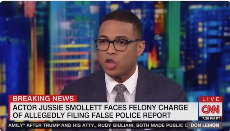 CNN Don Lemon: it's not Jussie Smollett's fault