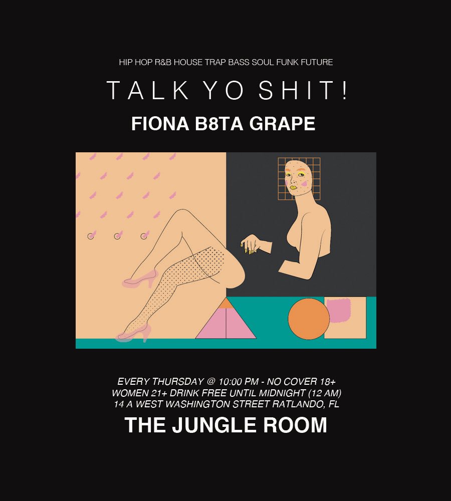 B8TALABS's tweet photo. Doin it and doin it well tonight @ The Jungle Room. Bomb thru so we can discuss the geopolitical climate of Colonial imperialism whilst we bump some Wu-Tang 📞

Original art by @nicoleginelli https://t.co/8KOJW0Rll8