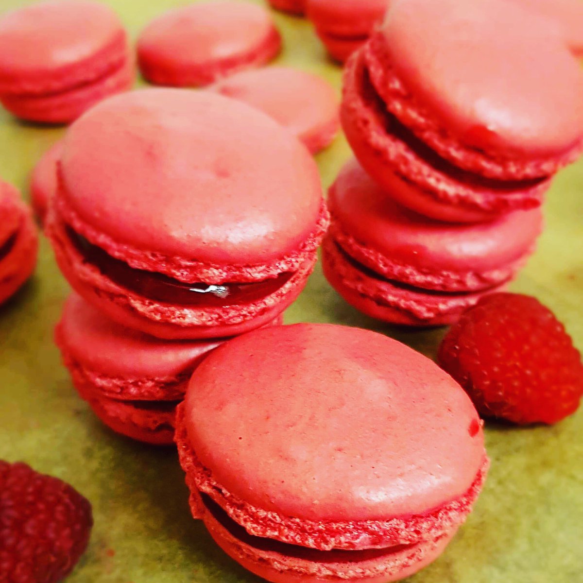 Castlegrovehse's tweet image. Chef Roy made Irene’s favorite today.. #raspberrymacarons but she has declared they are her private stash and no-1 is getting any! Good job Roy has some hidden for our Afternoon Tea guests tomorrow!