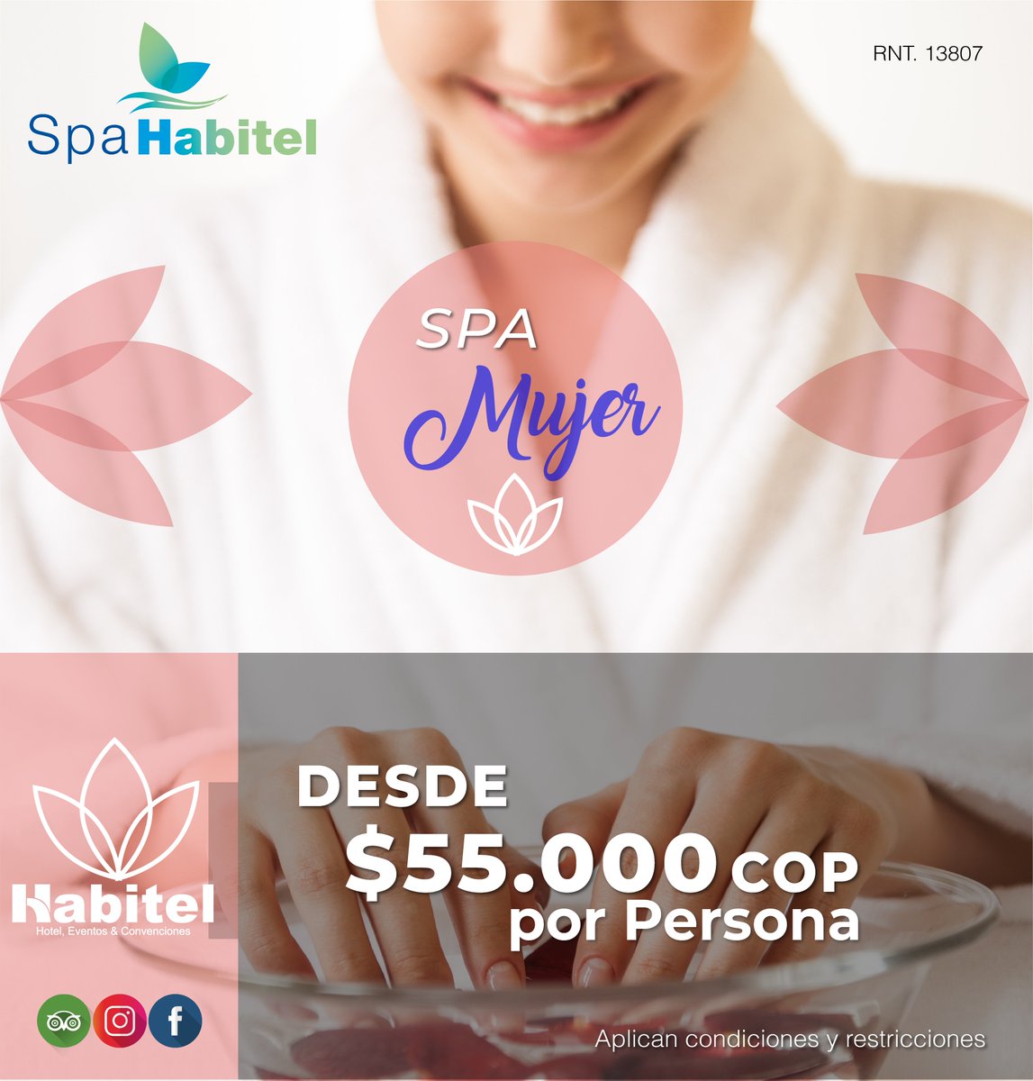 HotelHabitel's tweet photo. Se acerca el dia de la mujer y en @hotelhabitel tenemos el plan perfecto.

Más informacion: https://t.co/Pb1xVXU70m

#Mujer #Marzo #diadelamujer #Spa #spaday #relajacion #Bogota https://t.co/wn5K5u9sAq