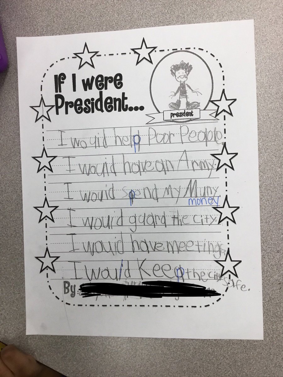 Mrs. Schaber (@mrsschaber) on Twitter photo Writing about what we would do if we were president to celebrate Presidents Day!🇺🇸 #youngwriters <a href="/CubsKp24/">Kennedy Park School #24</a> Writing about what we would do if we were president to celebrate Presidents Day!🇺🇸 #youngwriters <a href="/CubsKp24/">Kennedy Park School #24</a>