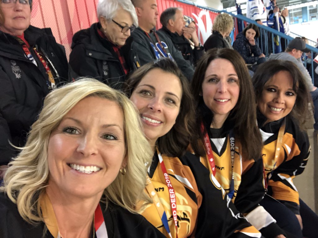 Skavvadas's tweet photo. Good luck to all ringette families playing today in semi or placement games.  Some will end the day with heartache and others with jubilation, but at the end of it all Ringette needs to be proud of the SHOW they put on all week @ringettecanada @TeamToba @Cwg2019 #seewhatshecando https://t.co/h0kPJGWW9k