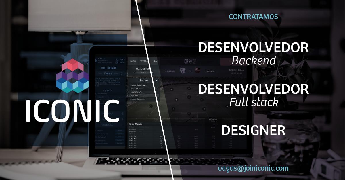 A <a href="/joiniconic/">ICONIC</a> está contratando profissionais para integrar o time em Porto Alegre! Se você tem interesse em alguma das posições, envie seu currículo e portfólio para vagas@joiniconic.com.