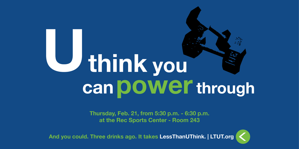 LTUThink's tweet image. Get active at our 10 circuit bootcamp and learn more about the affects alcohol can have on your physical fitness at our LTUT power hour event ❗️today❗️from 5:30 - 6:30 p.m. at the Rec sports center room 243.