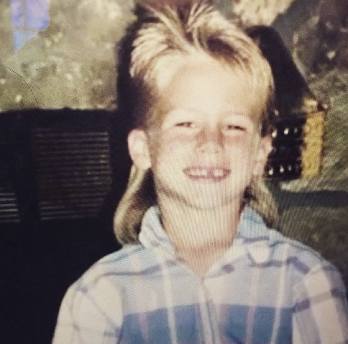 DrakeWhite's tweet image. Throwing it way back this week! 
#BabyDrake #Mullet #ToothGap #FeelsGood #TBT