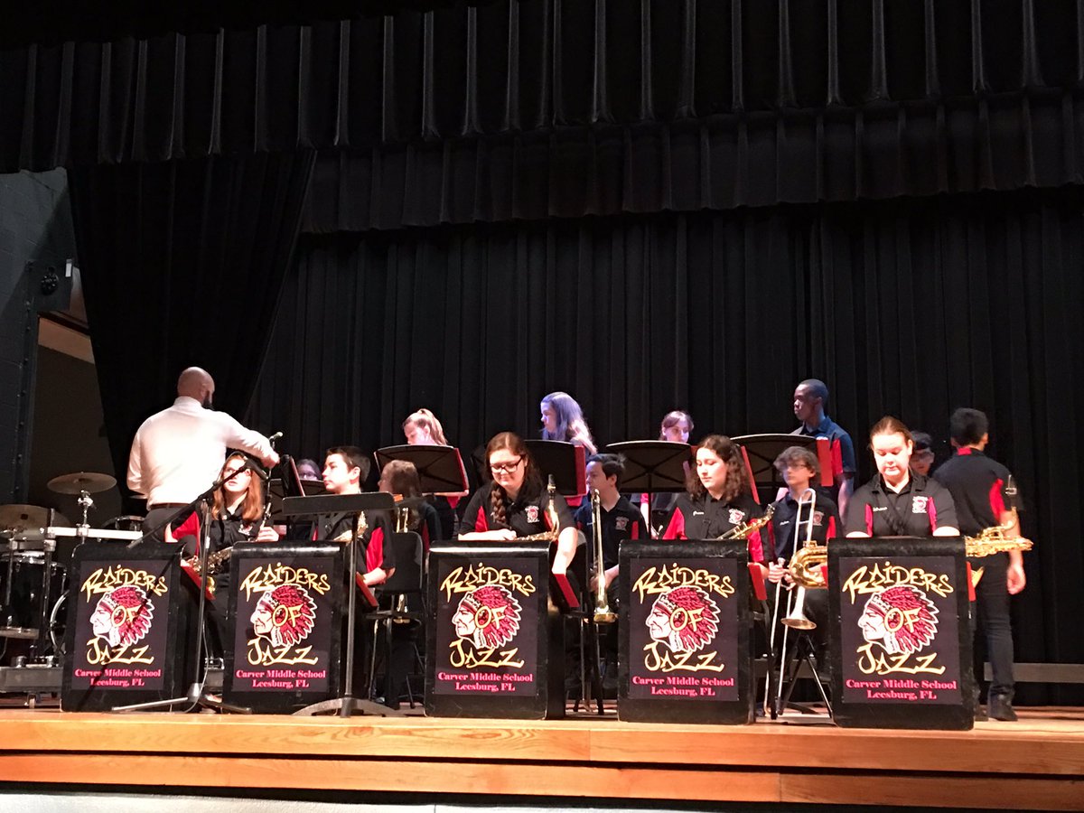 reddingj_jon's tweet photo. MPA at Mt Dora High. Carver Middle Red Raider Jazz Band. They were wonderful! https://t.co/HQgusgIGCC