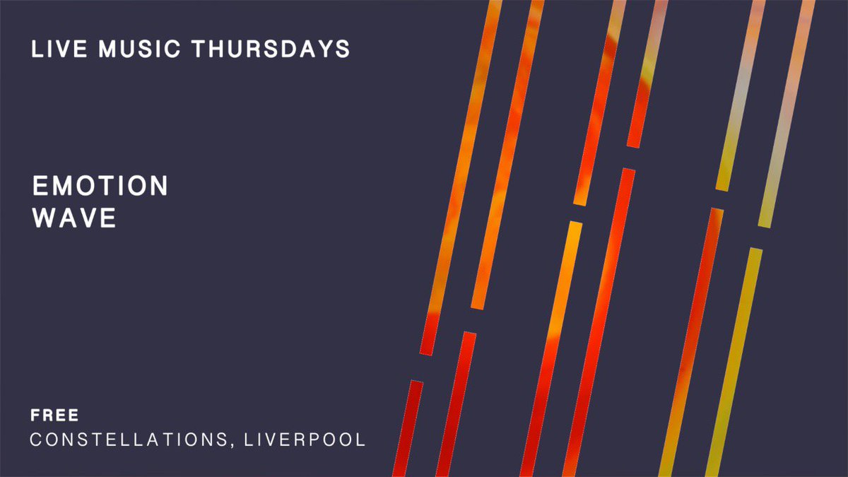 Next up for Live Music Thursdays we have @EM0TI0NWAVE. They focus on showcasing emerging local and established electronic/experimental artists. Free entry as always and 2 for £10 cocktails on offer all night. Thursday February 28th #LiveMusicThursday