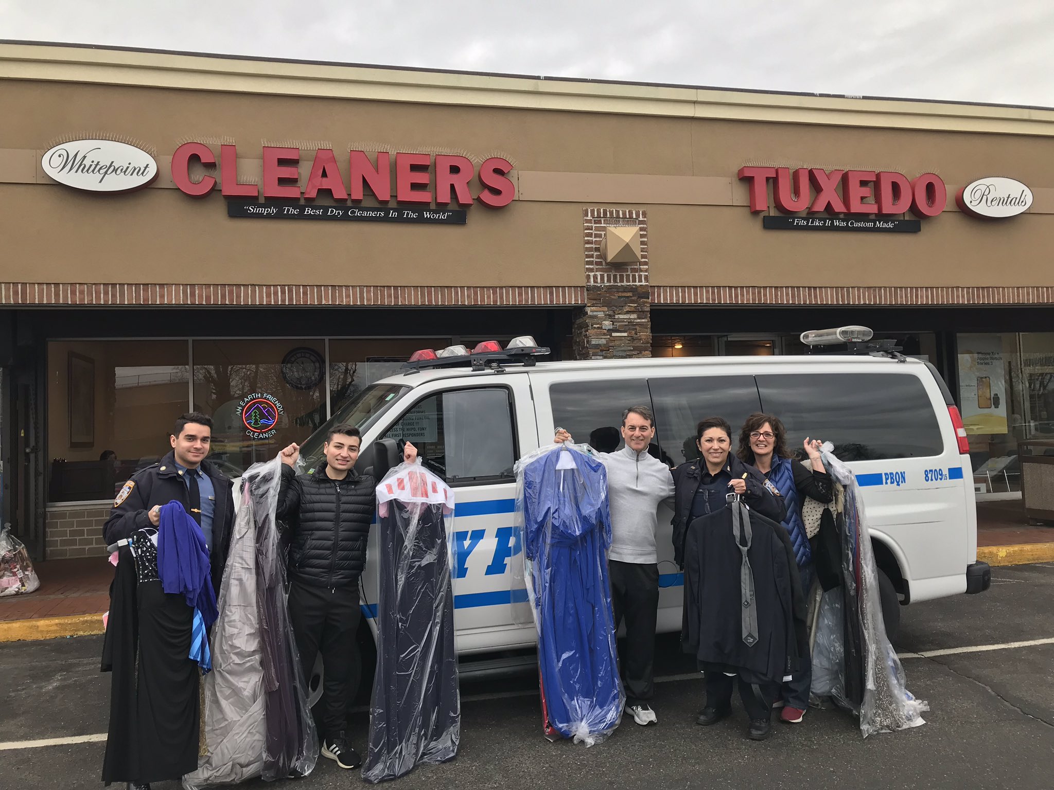 NYPD Queens North on Twitter "Thank you WhitePoint Cleaners in