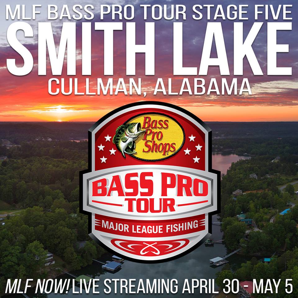 Big news, fellow Alabama folks! <a href="/MajorLeagueFish/">Major League Fishing</a> has announced that Cullman, AL &amp; nearby popular bass fishery Lewis Smith Lake will serve as the setting for Stage Five of the 2019 MLF #BassProTour April 30 - May 5.

<a href="/ChrisLaneFish/">Chris Lane Fishing</a> <a href="/AndyMorganFish/">Andy Morgan</a> <a href="/keithpoche/">Keith Poche</a> #froggtoggspro