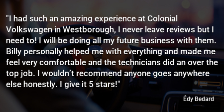 colonialvw's tweet photo. We love to hear from our customers! Be like Édy Bedard and leave us a review! https://t.co/MZZBo2o7Eo