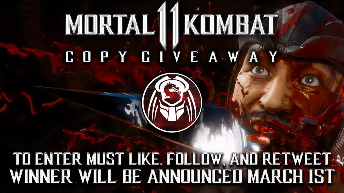 DestroyerFGC's tweet image. MK11 COPY GIVEAWAY!
MUST LIKE, FOLLOW, RETWEET TO ENTER!
WINNER WILL BE ANNOUNCED MARCH 1ST!