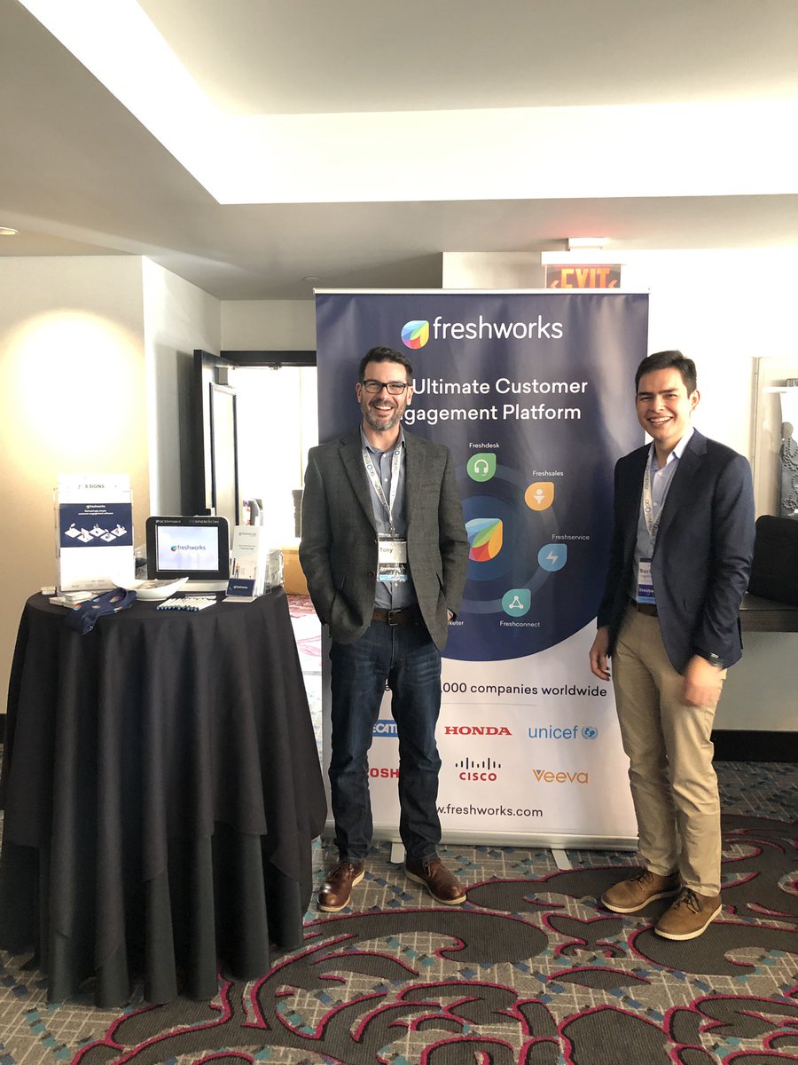 wrushlee's tweet photo. @FreshworksInc Great company and great team out here at #CIOportland Thank you for your partnership today! @CIOsynergy https://t.co/NN4I5k82oM