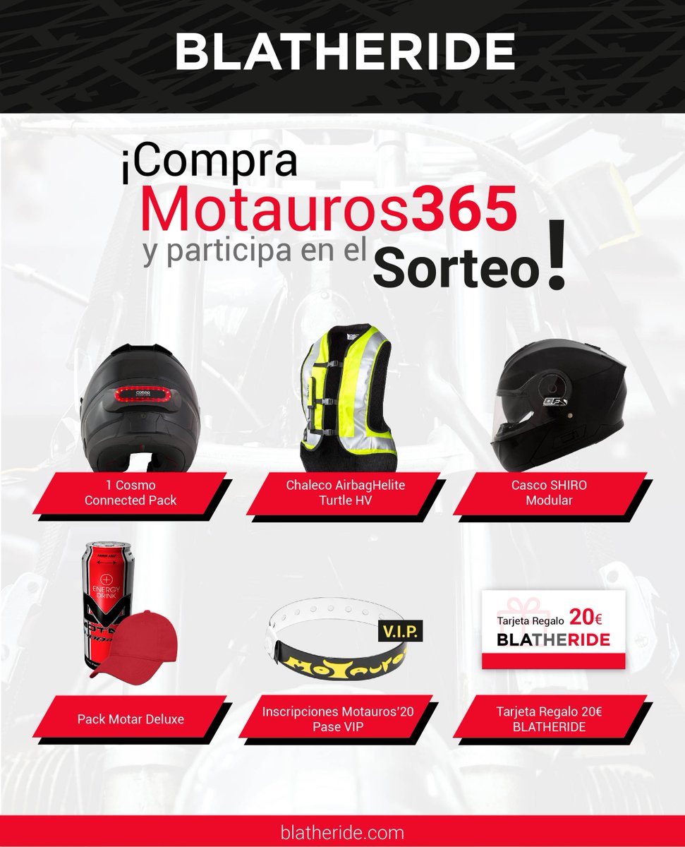blatheride's tweet photo. ¡Último aviso! 📣 Adquiere tu Seguro #Motauros365 por sólo 2 euros y participa en nuestro #SORTEO. Tenemos un mega lote de productos para moteros esperando sus ganadores. ¿Quieres ser tú? 😏👇
Compra ya #Motauros 365 en #BLATHERIDE: https://t.co/oCYoEHS0Ak https://t.co/2OvfadSom2