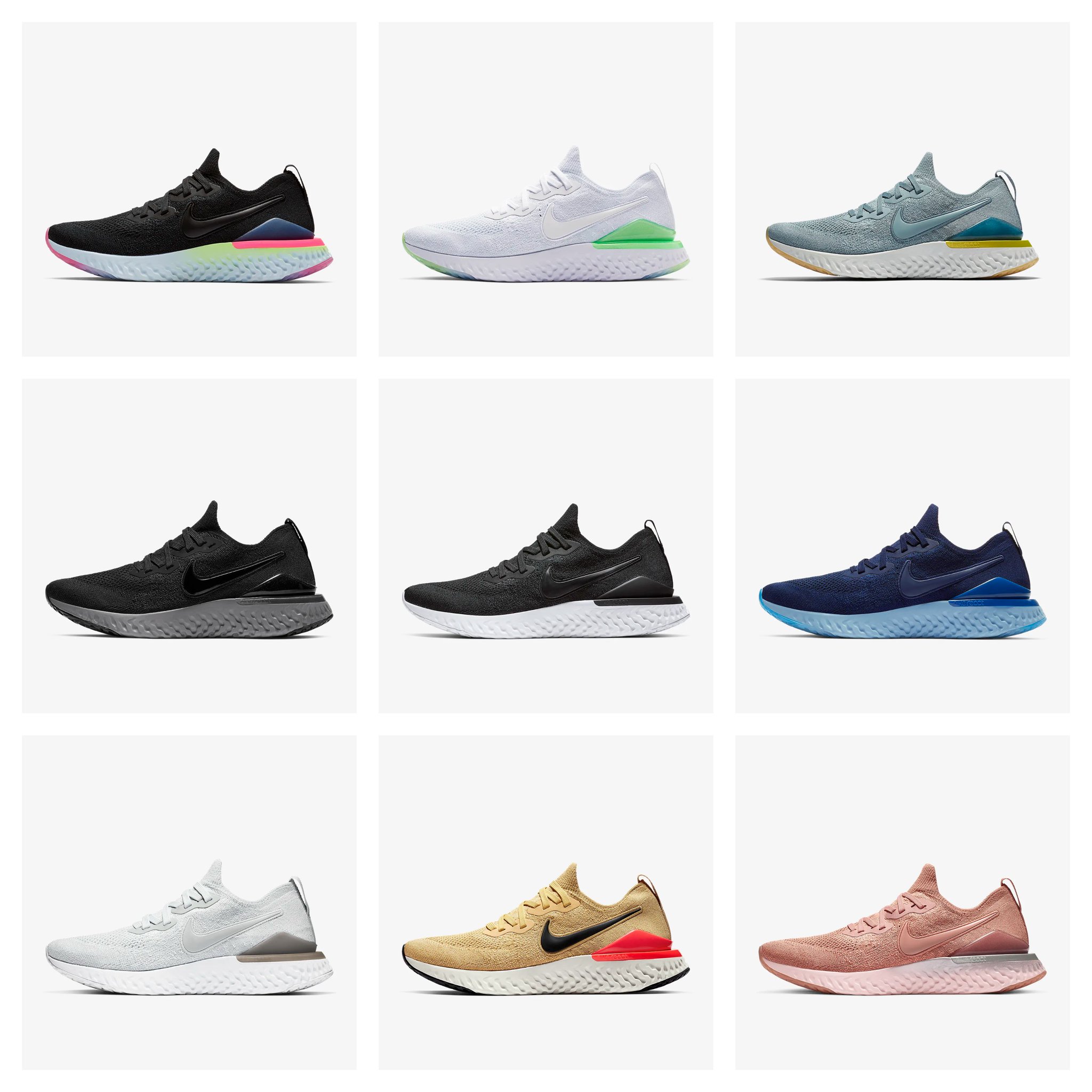 nike epic react 2 upcoming colorways