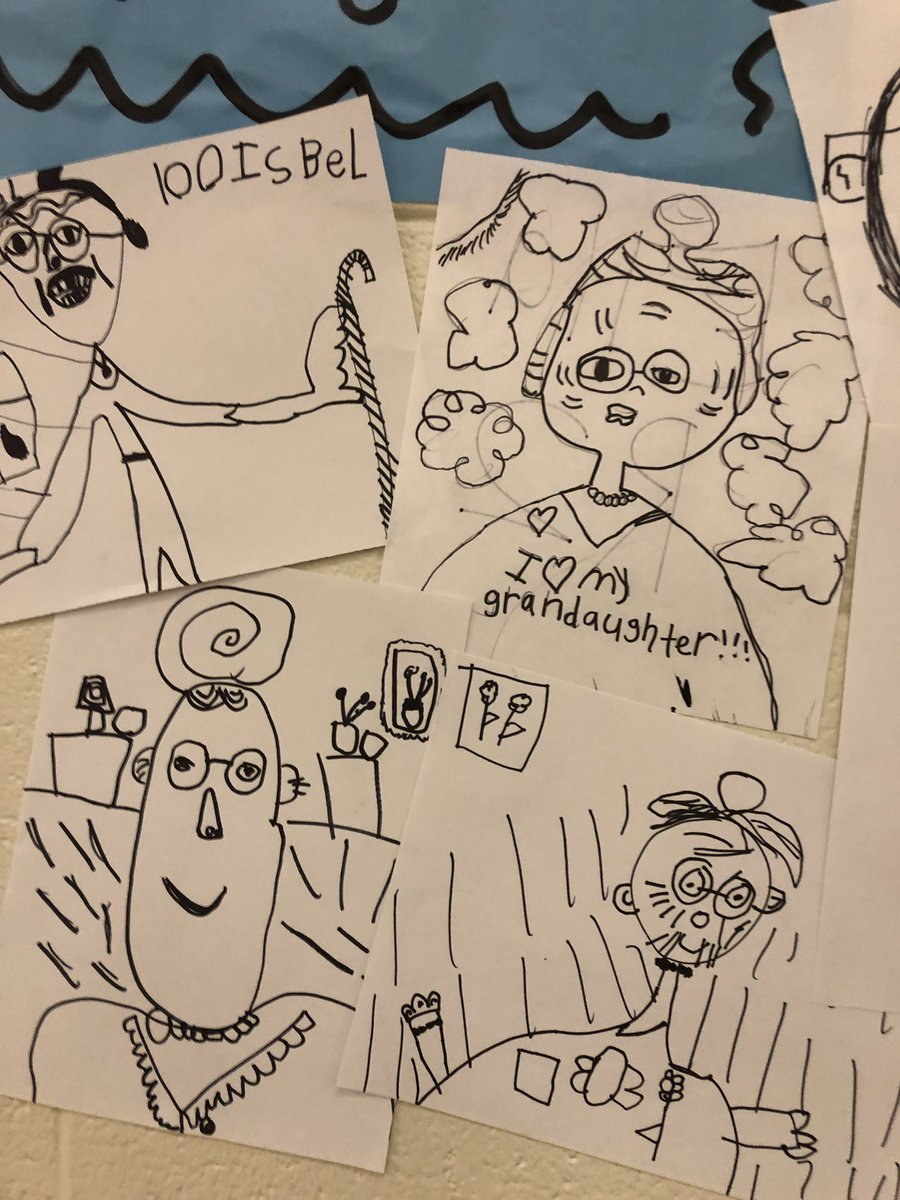 AnnSchumm1's tweet photo. Self Portraits of or patriots at 100 yrs old! #GordonPatriotPride #100thDayofSchool #ccpsONE #ccpsvisarts #gordonartists #artrocks https://t.co/qf1HGTecQb