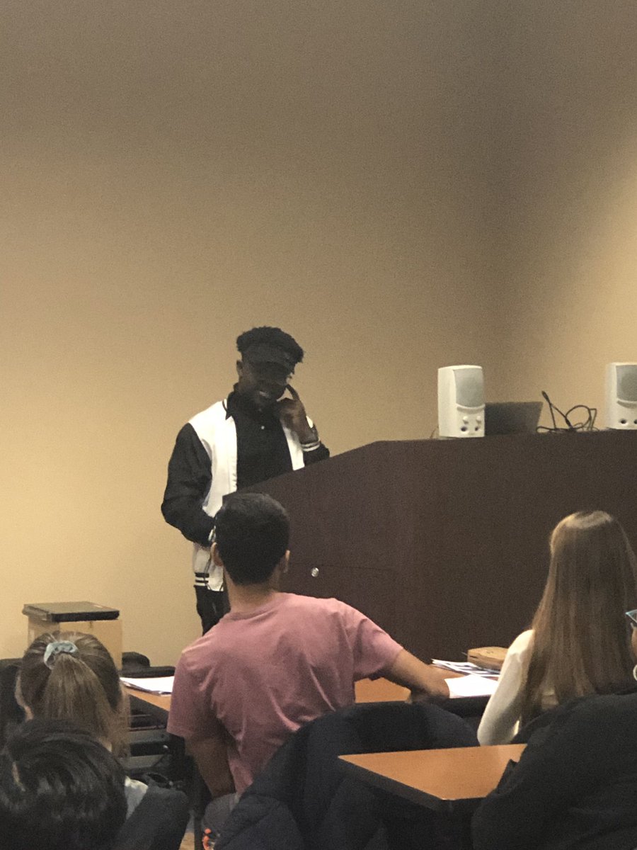 Counselors_2013's tweet photo. An amazing student &amp; outstanding speaker, currently taking 3 AP courses during his senior year!! #collegebound #excellence 👨🏾‍🎓🎉DrL_Barnes https://t.co/IgdhXvecSm