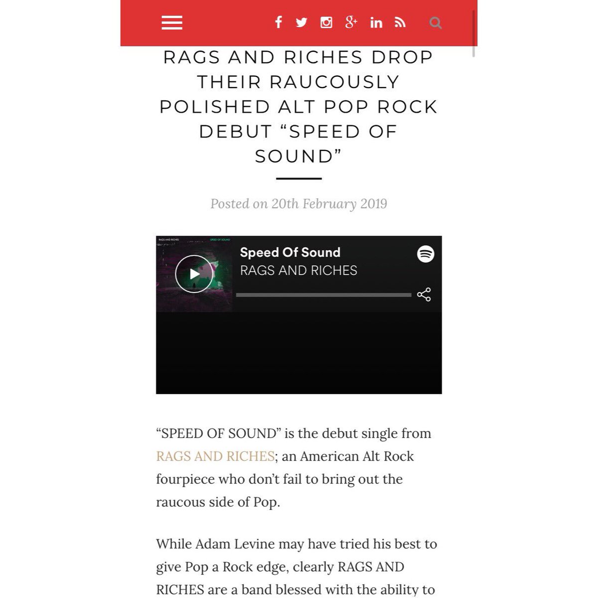 wow, this review! thanks <a href="/anrfactory/">A&R FACTORY</a> and thank you Amelia for the lovely words about speed of sound. song link in the bio + head over to their site and read all about it ••