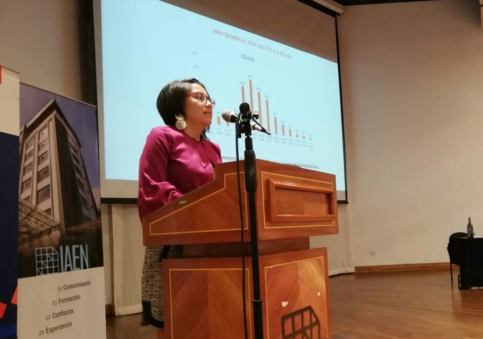 IAENUniversidad's tweet photo. “Durante la investigación realizamos 2 938 encuestas en las 10 parroquias del norte de Quito. Del total de los encuestados el 54,34% son hombres y el 45,42% son mujeres”, @daniela_celleri. #TrabajoMigraciónQuito https://t.co/c2HM8bo23D