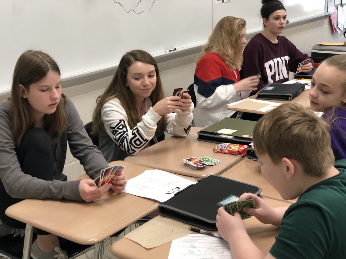 MrsBlecherWSD's tweet image. World Language students had a great time during their fête eating chocolate eclairs, playing UNO, and watching their final skits together. I am sure going to miss SMS! Au revoir! See you in the 2019-2020 school year! #wsmswolves #wsd #WSDcommunity