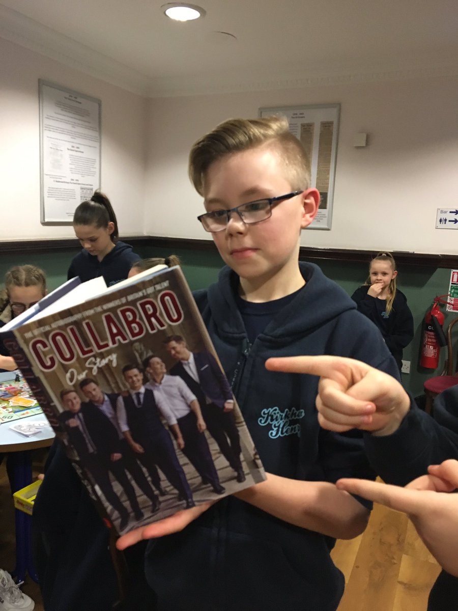 A big thank you to @Collabro for having @KirkhamHenry choir singing with them tonight @grandoperayork 😀 #collabrochoirs 
They loved every second! 
What to read whilst waiting to perform...