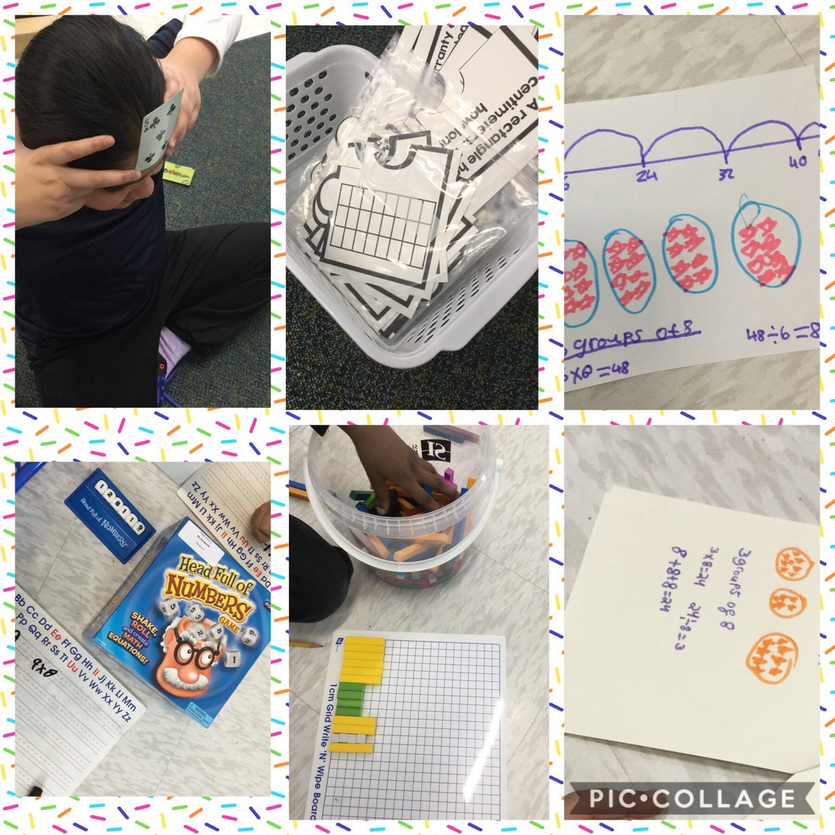 #grade3 super excited about learning multiplication through play! @DolsonPS #howlonghowmany? #circlesandstars #puzzlematch #headfullofnumbers #salute! @AllenCrew