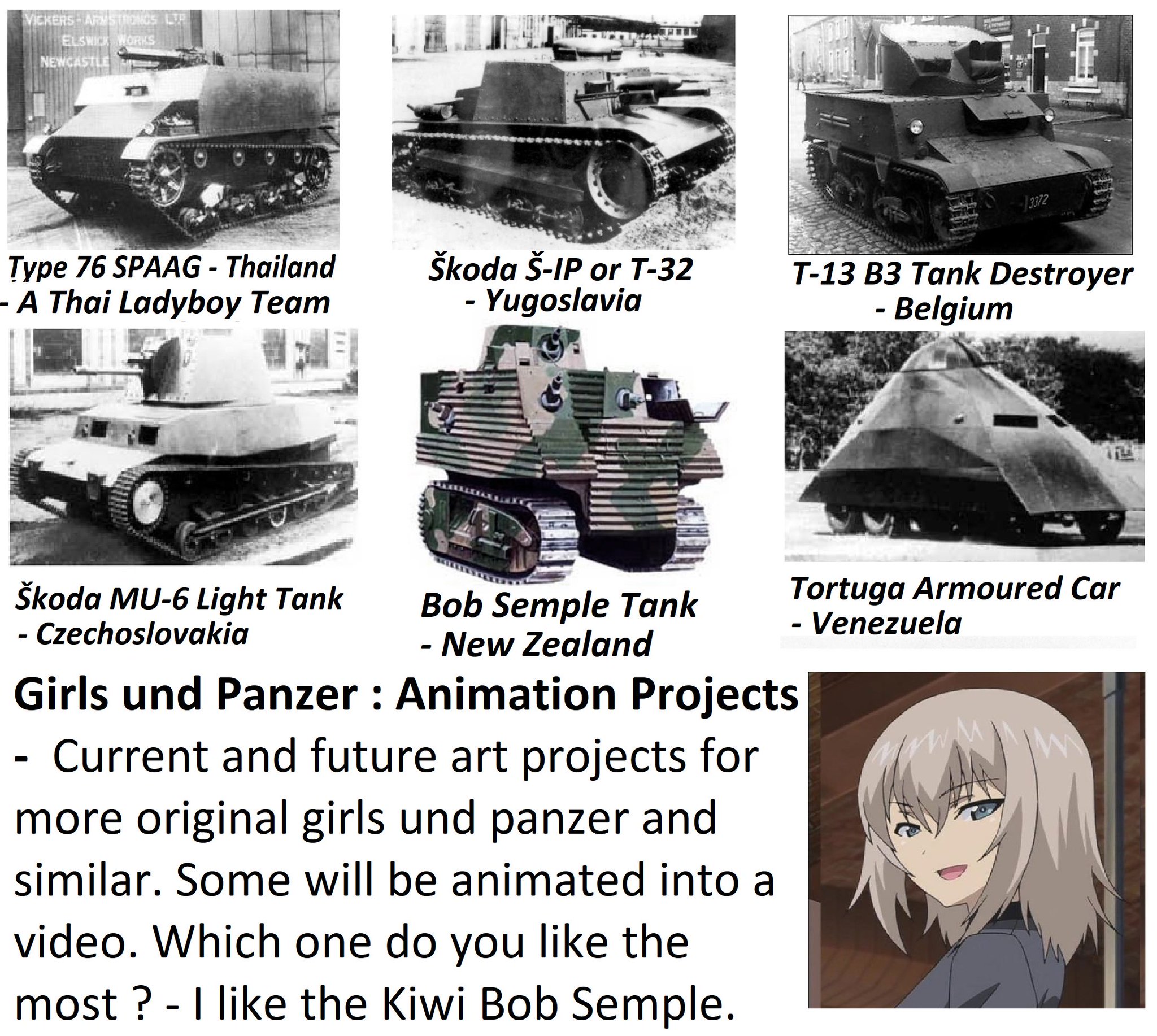 Jmantime Girls Und Panzer Ww2 Era Art Projects Ideas For Original Girls Und Panzer Teams I M Almost Done With Half Of These Which One Do You Like Jmantime Girls Und Panzer Ww2 Era Art Projects Ideas For Original Girls Und Panzer Teams I M Almost Done With Half Of These Which One Do You Like