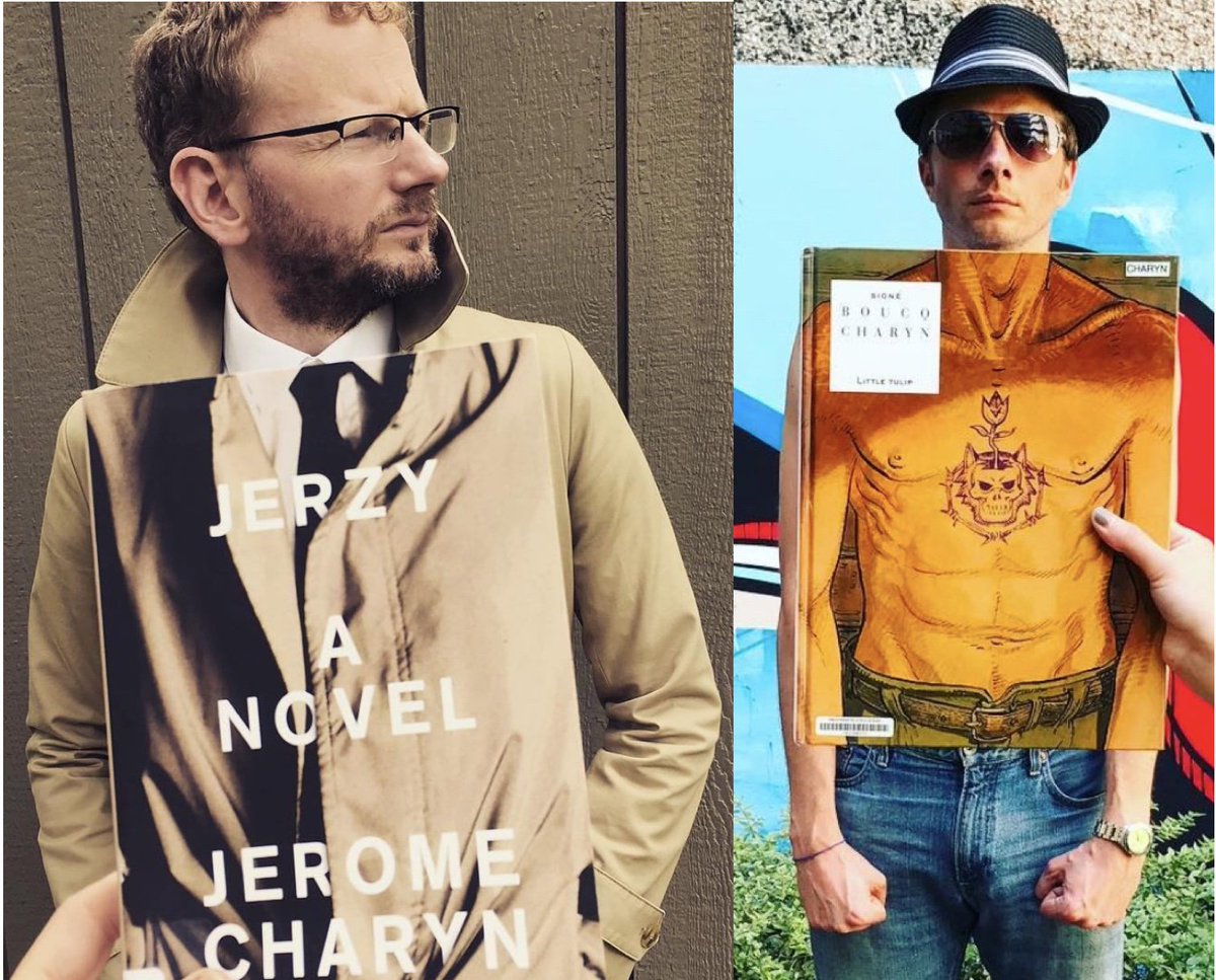 lenoreriegel's tweet image. .@JeromeCharyn fans have fun with his book covers.