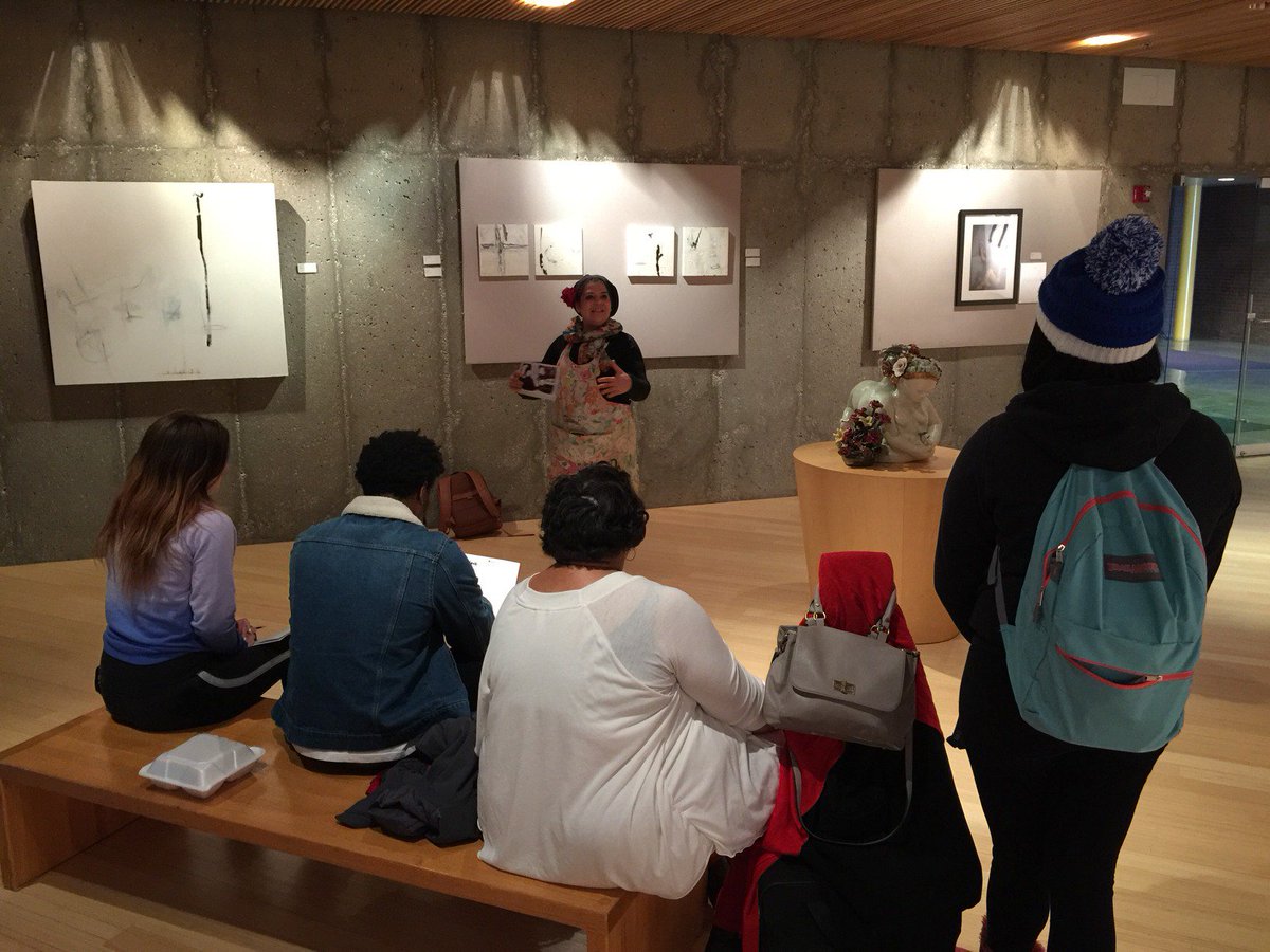 CarterGallery's tweet photo. #mcckansascity Professor Berkshire's PSYCH 140 class visiting The Carter Art Center today learning about psychology of aesthetics (Sensation and Perception) #FirstFridaykc #kansascityart #mccstudents https://t.co/XaKkDVN2HV