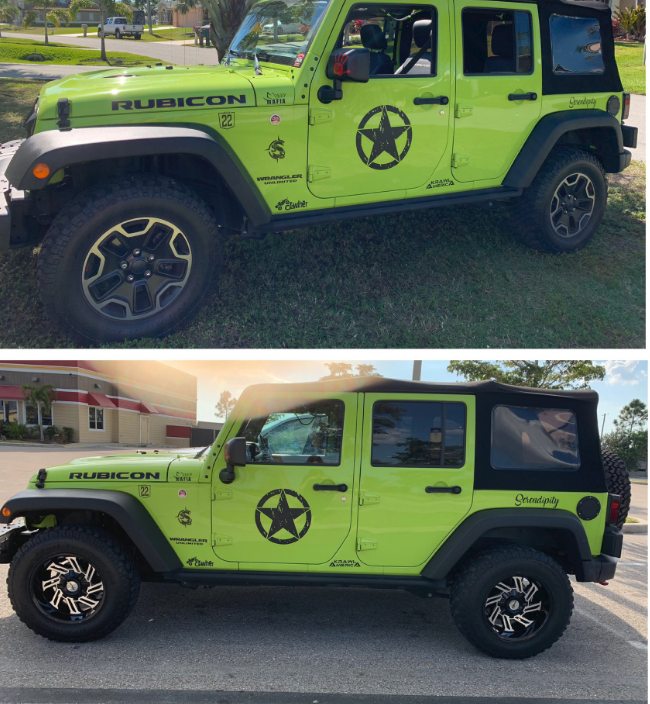 KrawlAmerica's tweet photo. Wanna see a #jeep that is even better than when @jeep built it? Check out @agocs_jodi jeep Serendipity with and without @toxicoffroad #wheels! Question: Don't you agree?✌️🇺🇸😎👍❤️We ❤️#toxicwheels and you will too! #trucks #4x4 #4x4offroad #quality #performance #beauty https://t.co/iP9OGDj7tO
