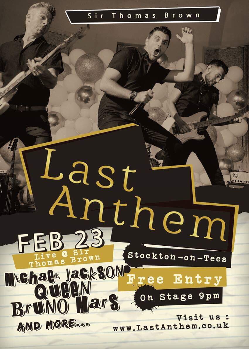 Evening all!

After last years brilliant debut at The Sir Thomas Brown in Eaglescliffe we're delighted to be heading back there this Saturday night! 

Soooo why not head on down and enjoy your Saturday evening with a couple of drinks and a dance with us? 

See you there! LA