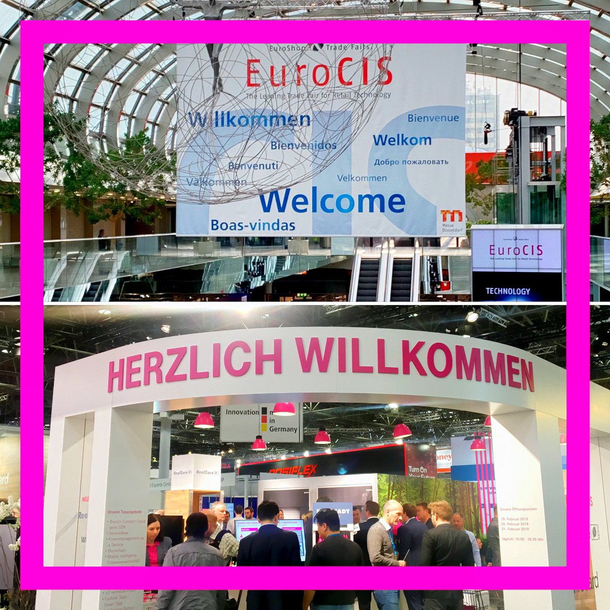 Today at the #EuroCIS ... the leading trade fair for retail technology ... many interesting solutions, companies and contacts at our booth