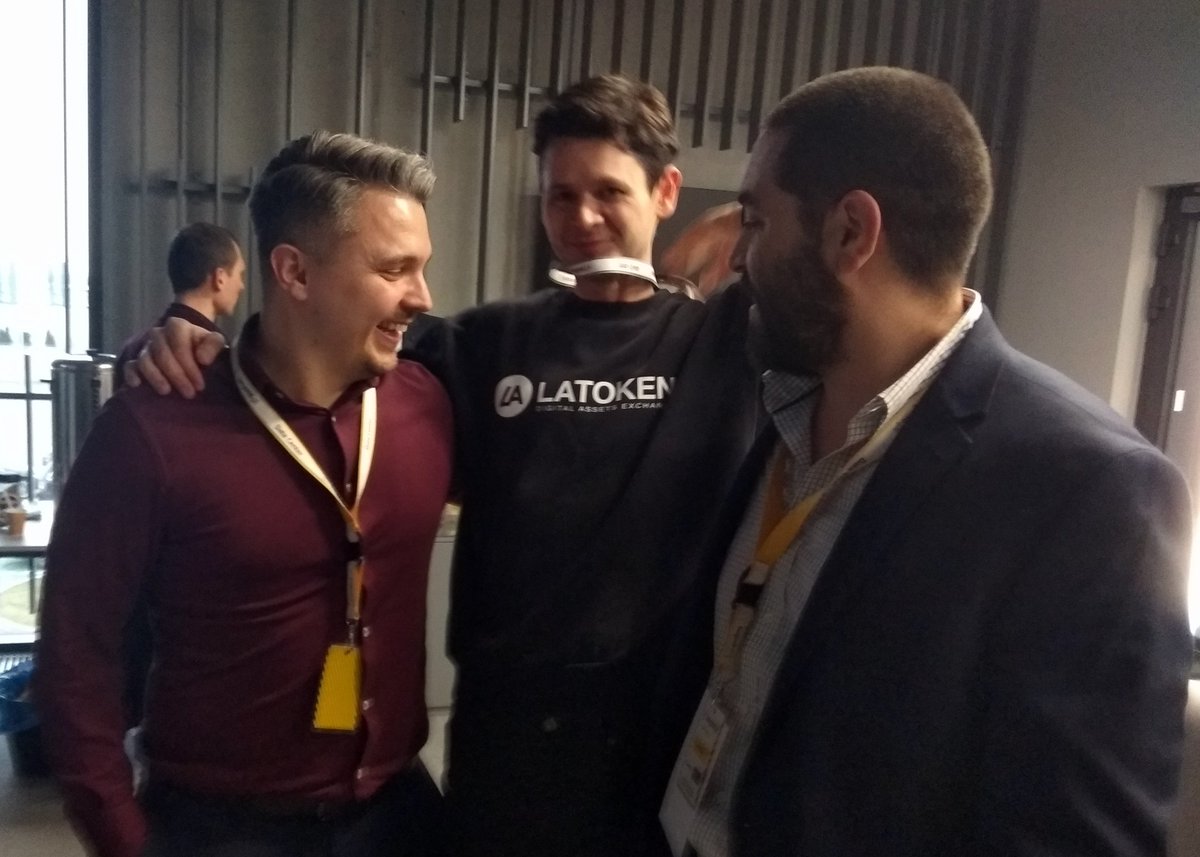 jan_halfar's tweet photo. Tuesday event in Poznan was astonishing! Professionally organized by Tomasz R. Smus, Ph.D., MBA with great mixture of blockchain fin tech top level speakers, startups and corporations. #LATOKEN with Piotr Garbarek and Gabriel C. Asset Well, Maksym Chróst Prudensolve @latokens https://t.co/hmcvaL1d0Q