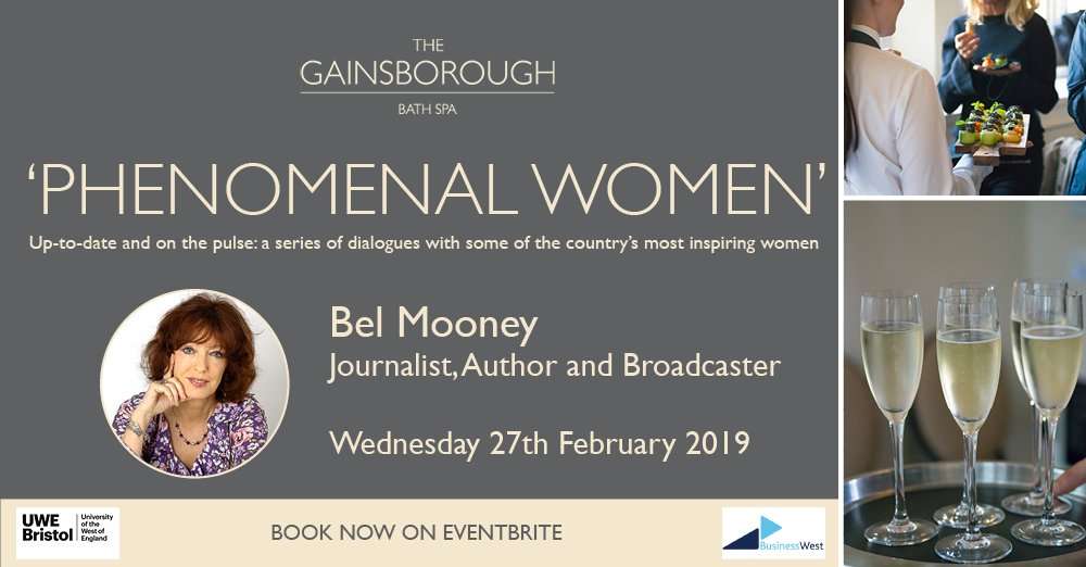 GainsBathSpa's tweet photo. We’re looking forward to our first Phenomenal Women event of 2019 on 27th Feb! Following Bel Mooney, we'll hear from Samantha Brooks, a qualified &amp; experienced executive coach/mentor, from @UWEBusinessSch Book your ticket here: https://t.co/uQWM2g6rAL

#TGBSPhenomenalWomen https://t.co/3En1KTJbkI
