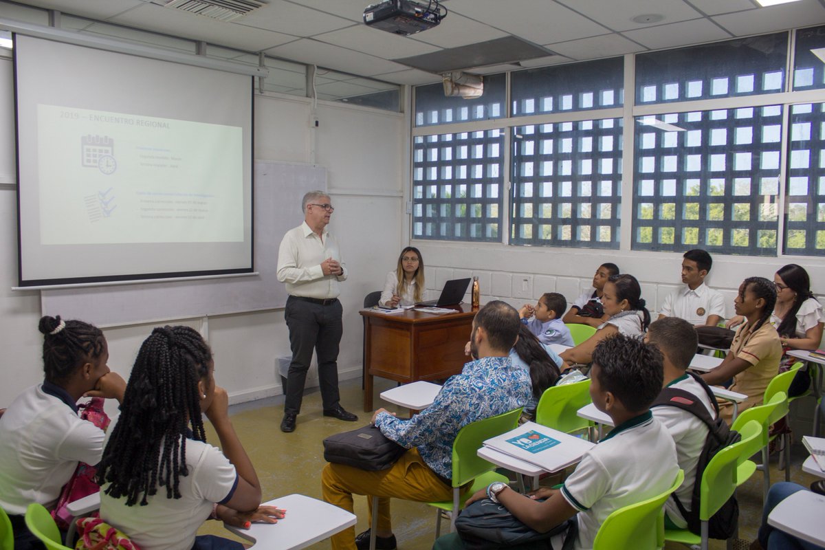 utboficial's tweet photo. Los 6 grupos de investigación Ondas Bolívar que representarán al departamento en el Encuentro Regional YO AMO LA CIENCIA presentaron sus trabajos hoy en el Campus Tecnológico de la UTB.  @ondas_bolivar es coordinado por la UTB con el apoyo de Cardique y el Tecnológico Comfenalco. https://t.co/Dgp2Hz8oxL