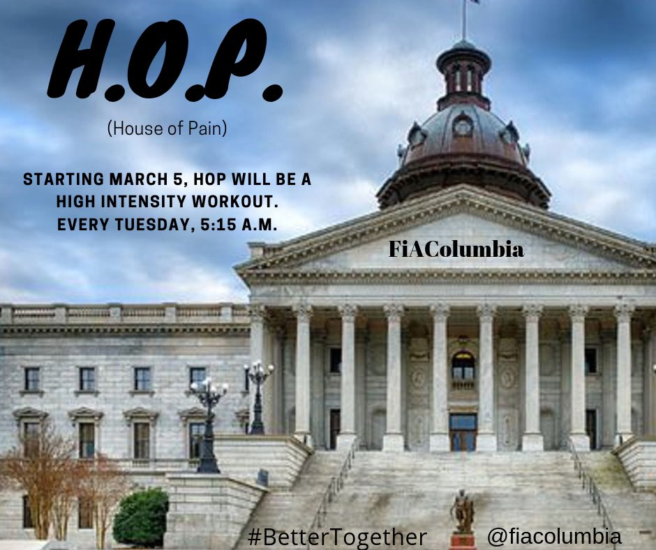 Exciting news! #HOP is taking it up a notch and will be a high intensity workout every Tuesday! #GetReady #JoinUs
#BetterTogether #StrongerTogether 
#FiAStrong