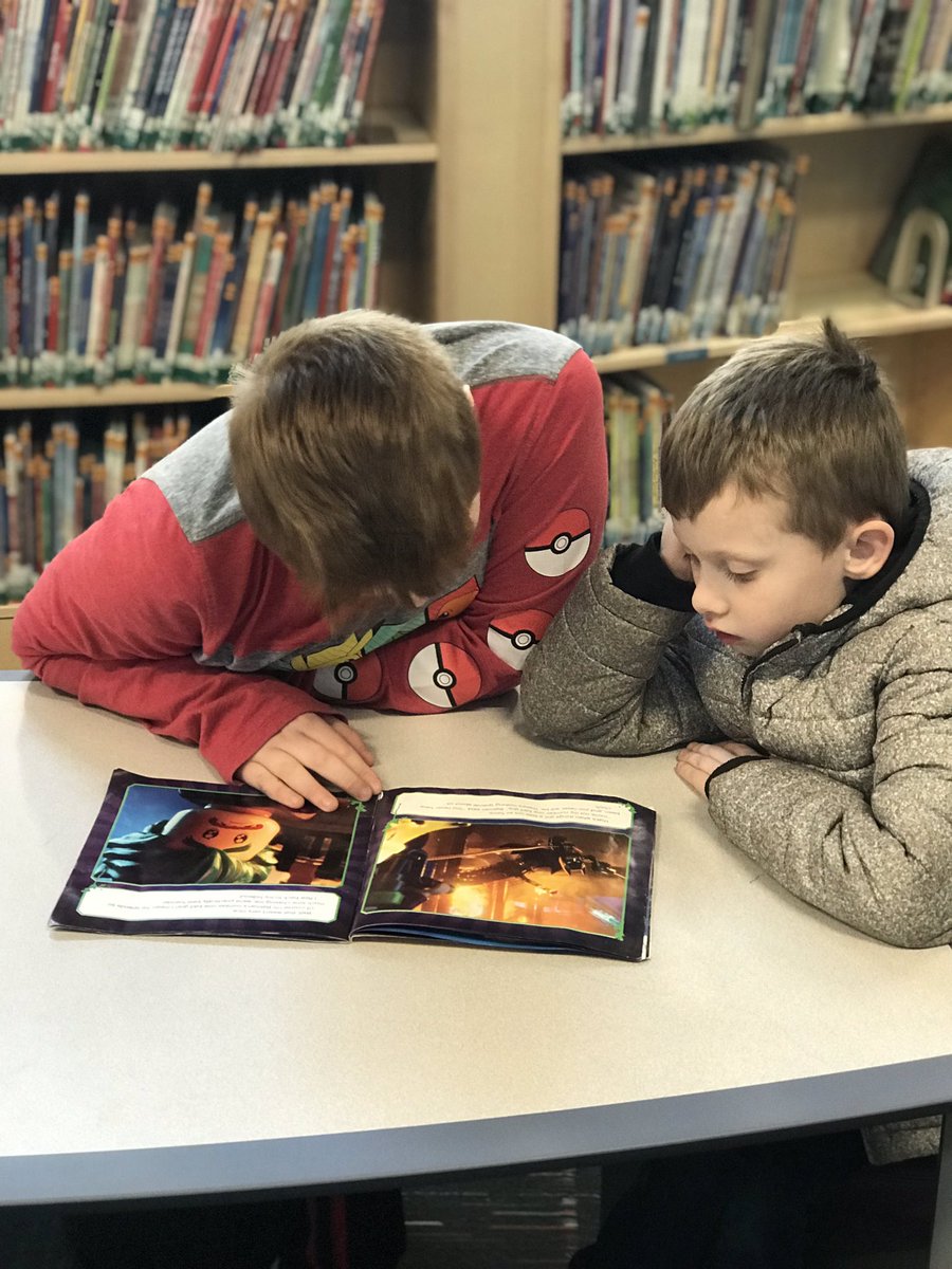 5th graders enjoyed a trip to our wonderful neighbor, The Public Library, to read books with their 1st grade buddies! #ourstory #mlballstars