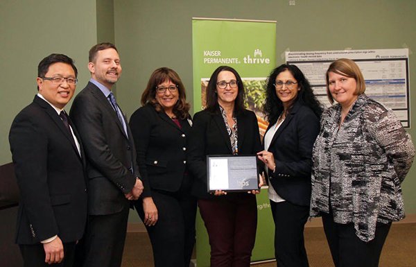 BPSweb's tweet photo. BPS Associate Executive Director, Sam Johnson and BPS Chair-Elect Karen Gunning presented @KPcolorado with the 2019 Warren E. Weaver/Richard P. Penna Award in the organization category.
#BPS #AdvancedPatientCare https://t.co/nX3K4tb0X4