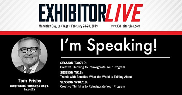 Please join our VP of Marketing and Design, Tom Frisby, at one of two available sessions for Creative Thinking to Reinvigorate Your Program (Sessions T30719 OR W30719). See links below to sign up!
Tuesday session: bit.ly/2EnNYMi
Wednesday session: bit.ly/2EnOidY