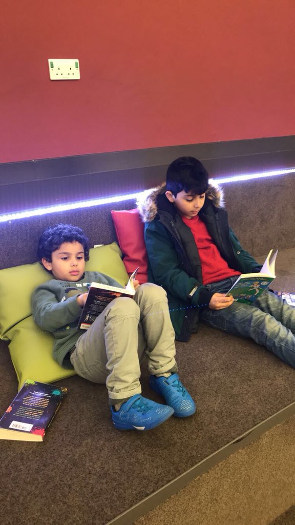 Sinar and sanyar reading books in the library 📚 #Smithdownextra <a href="/mcconnell_miss/">Miss McConnell Y1</a> <a href="/SmithdownPrimY4/">Smithdown PrimaryY4</a>