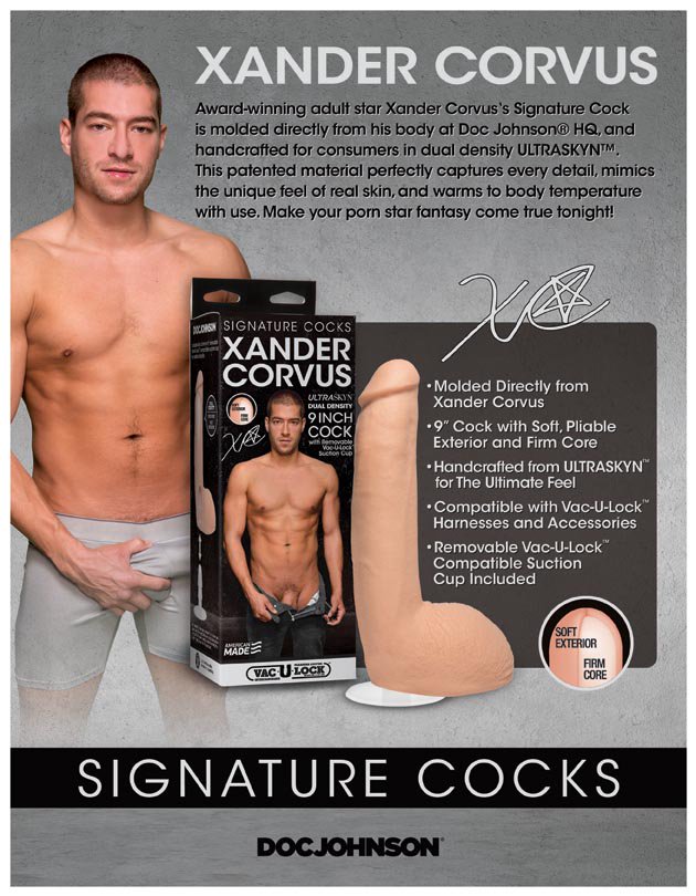 “Sneak peek at the Xander Corvus @XCorvus777 Signature Cock (coming this Ma...