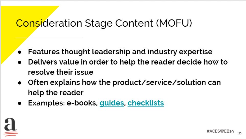 tschmedding's tweet image. Consideration stage @TheChaviva #ACESweb19