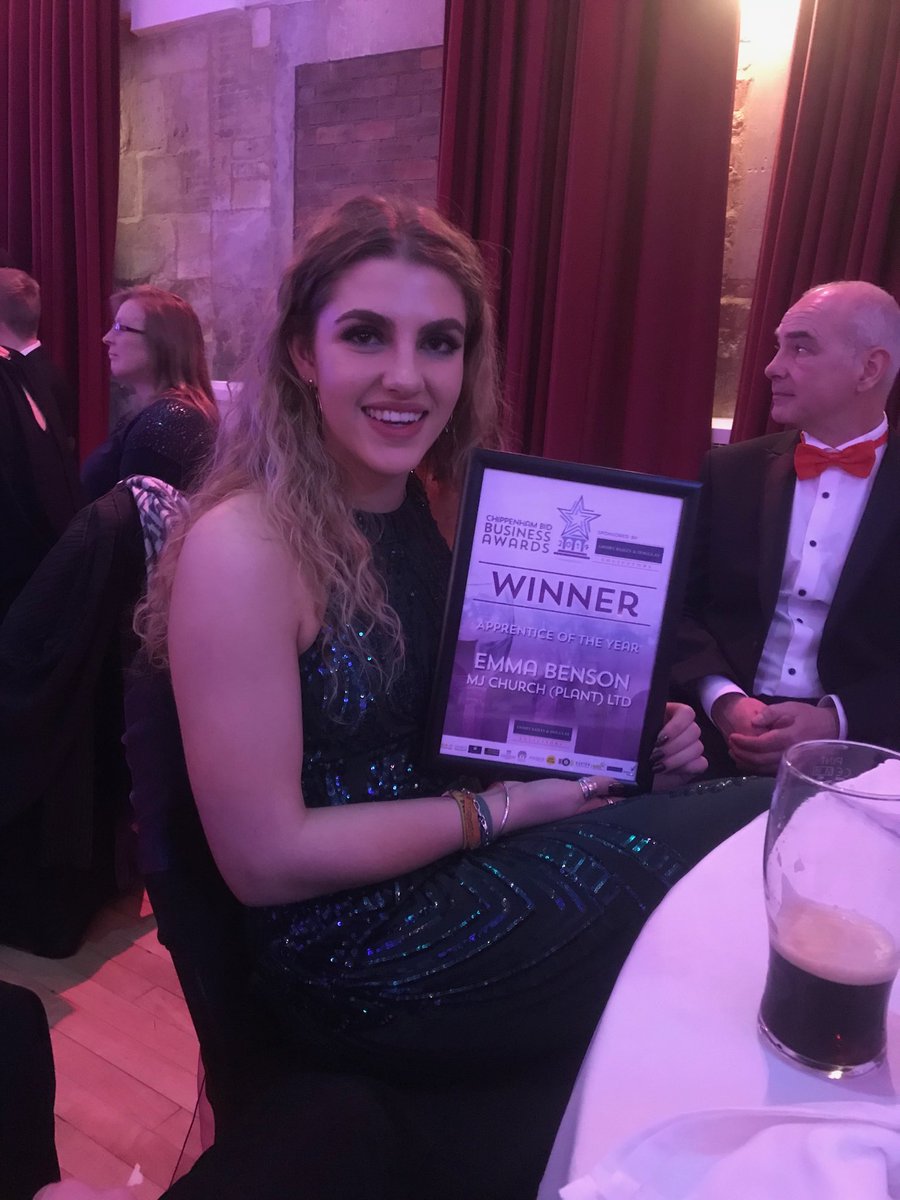 Fantastic result for our Emma, Apprentice of the Year at #ChippenhamBiz well done Emma