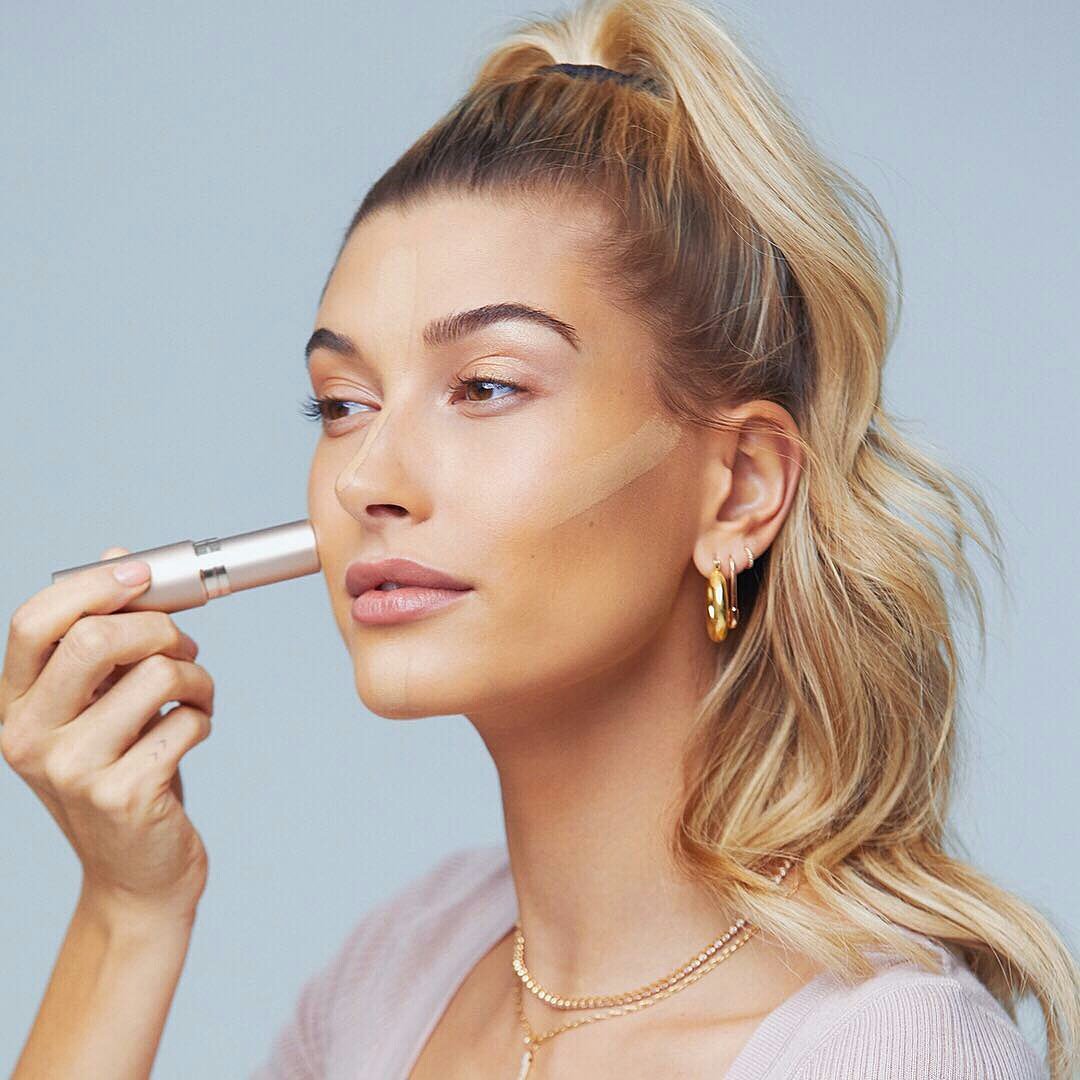HaileyBaldwinCR's tweet photo. @haileybieber via Instagram: I've been loving the NEW @bareminerals Complexion Rescue Hydrating Foundation Stick, the first clean water-based liquid foundation in a stick. Head to @bareminerals Instagram Stories for more! #StickWithClean #cleanbeauty https://t.co/MVrQa9nF6v